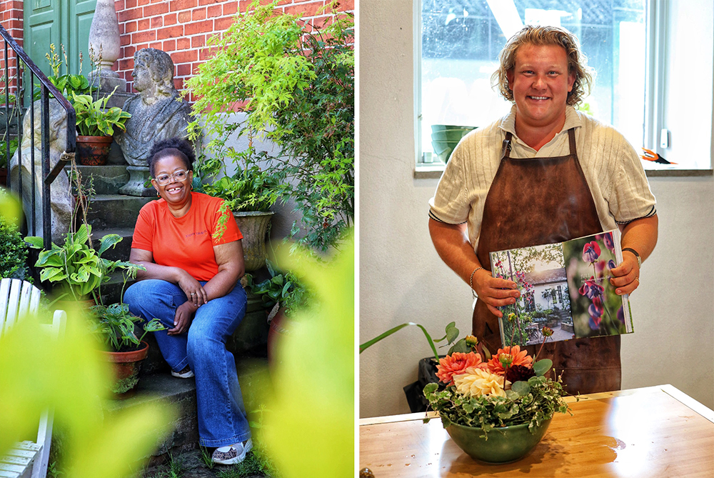 Interi�r, blomster og slott med herlige Karl Fredrik & Fatima
